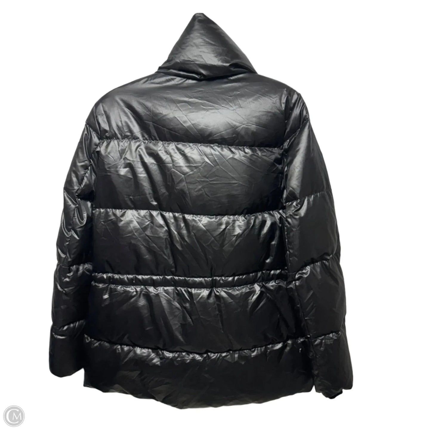 Down Puffer Jacket By Lands End In Black, Size: S