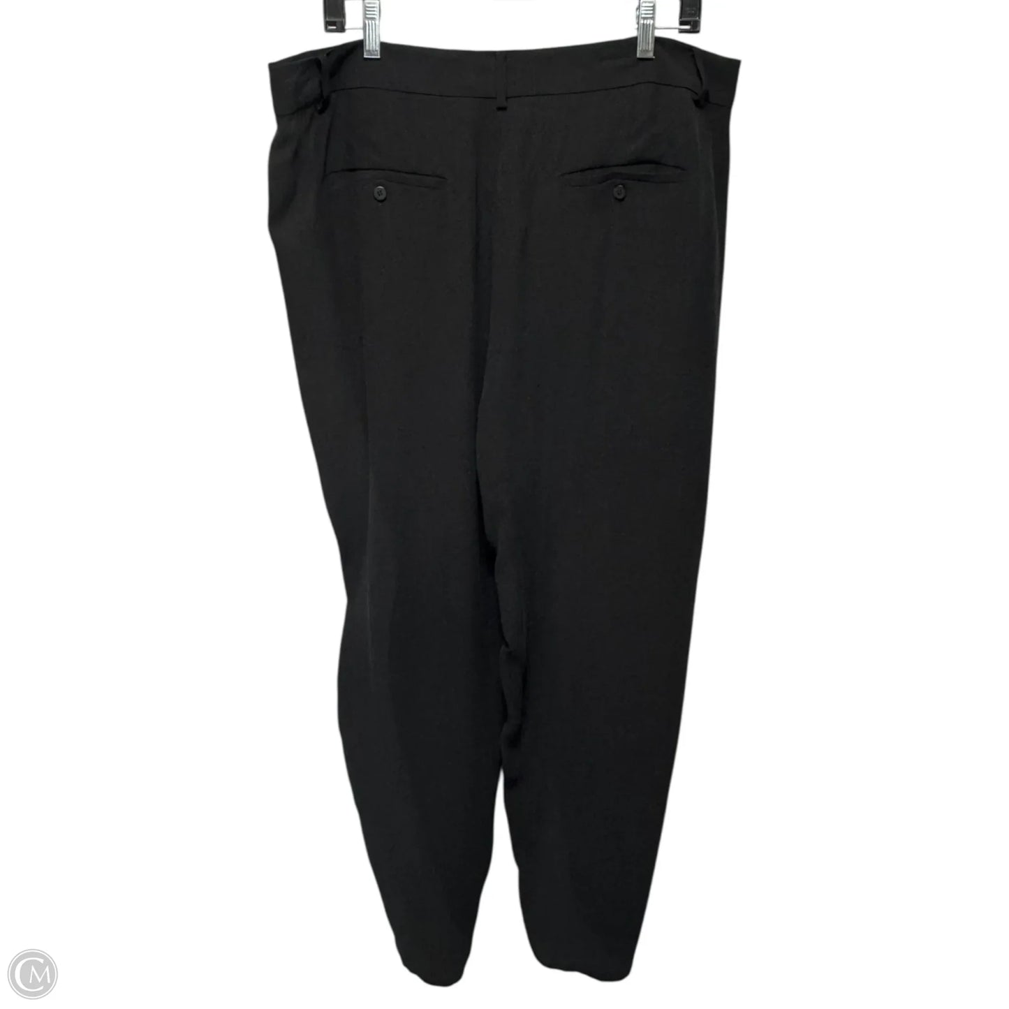 Silk Taper Ankle Pant By Eileen Fisher In Black, Size: L