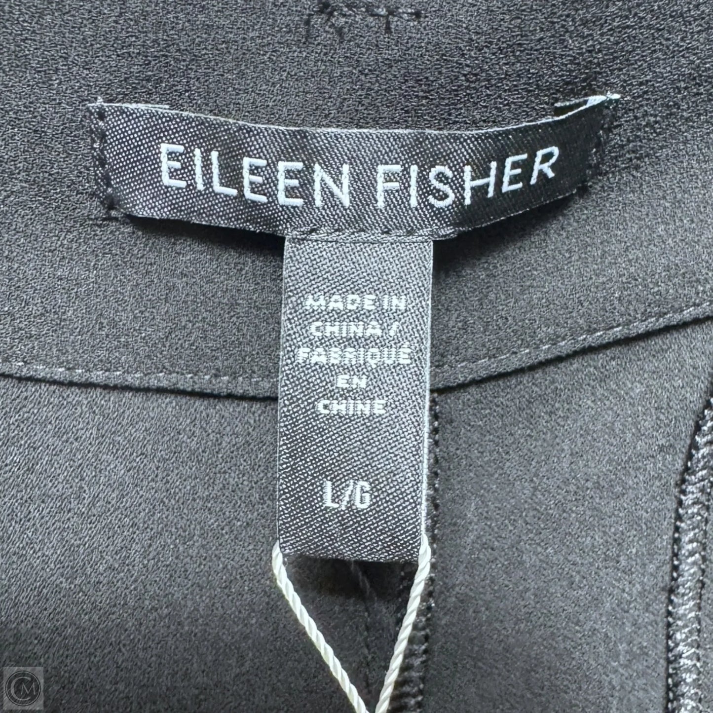 Silk Taper Ankle Pant By Eileen Fisher In Black, Size: L