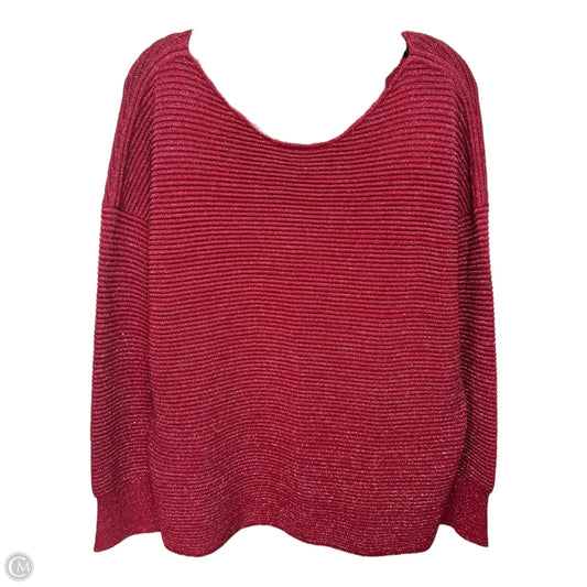 Bonita Sequin Ottoman Bateau Sweater By Tommy Bahama In Red, Size: Xl