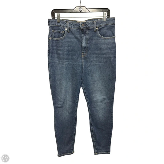 The Curvy Way-high Skinny Jean By Everlane In Blue Denim, Size: 32 Crop