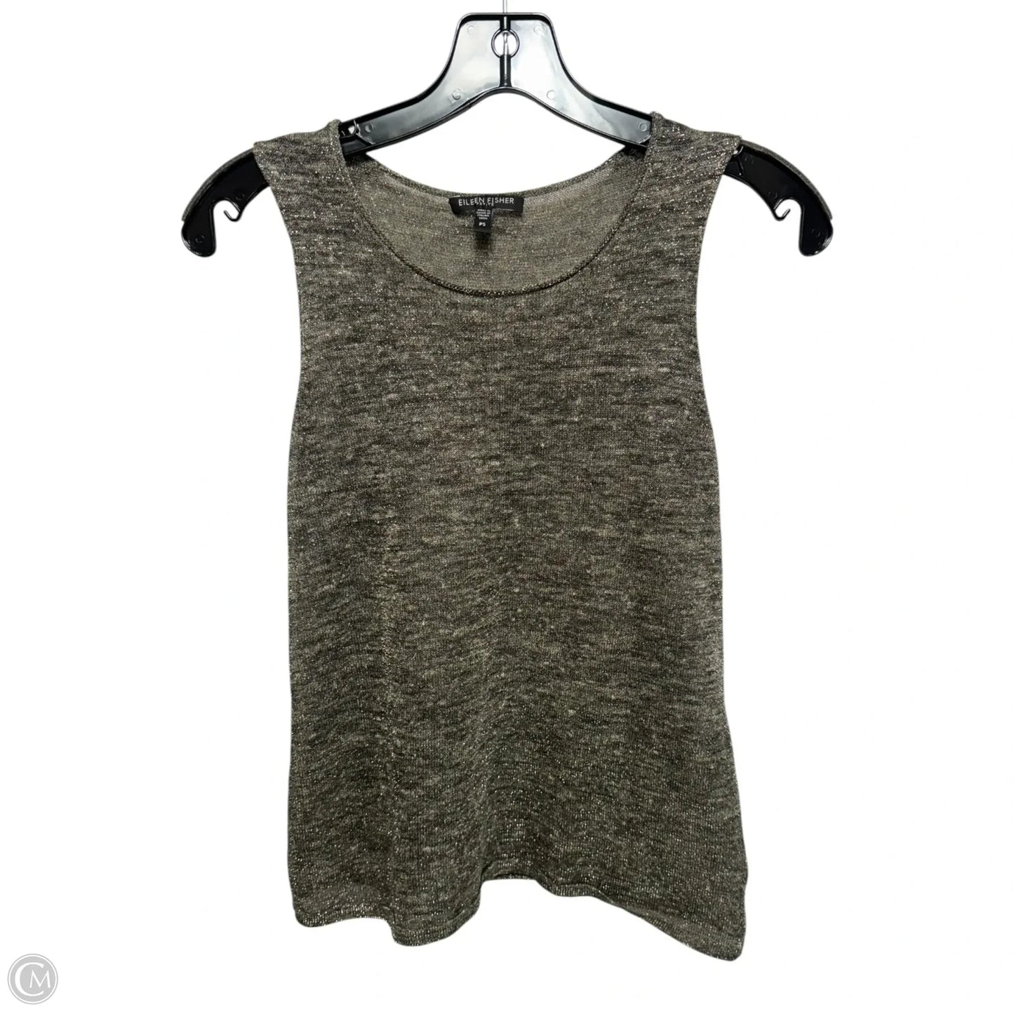 Metallic Linen BlendSweater 2pc Set By Eileen Fisher In Green, Size: S