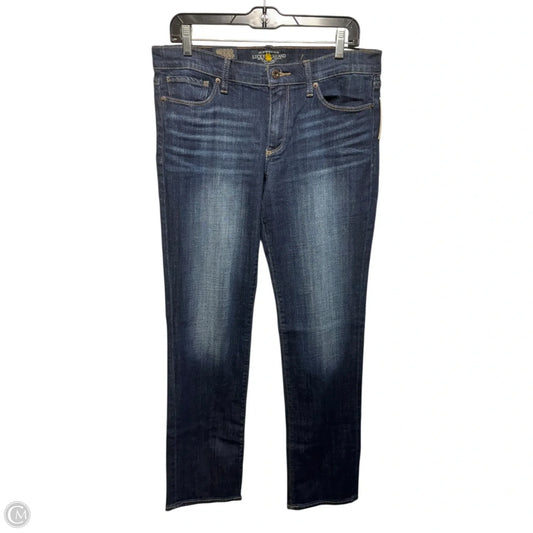 Jeans Straight By Lucky Brand In Blue Denim, Size: 10