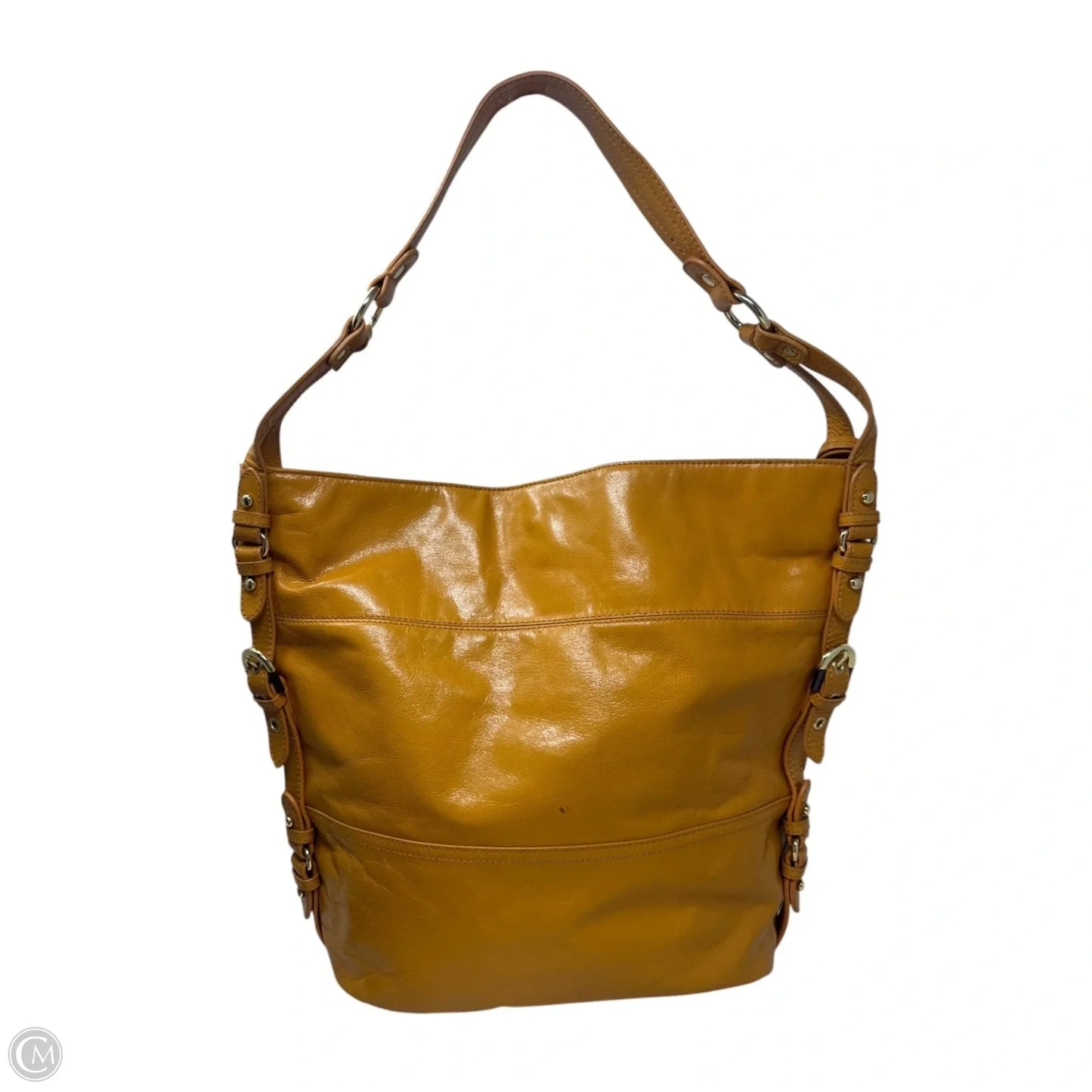 Handbag Leather By Badgley Mischka, Size: Large