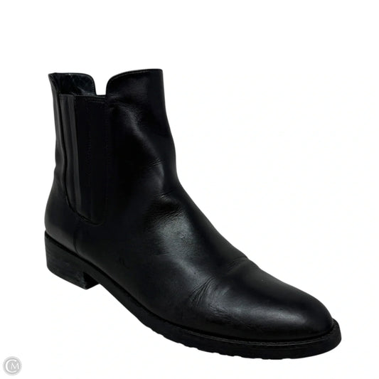 Basilico Leather Chelsea Booties Designer By Stuart Weitzman In Black, Size: 7.5