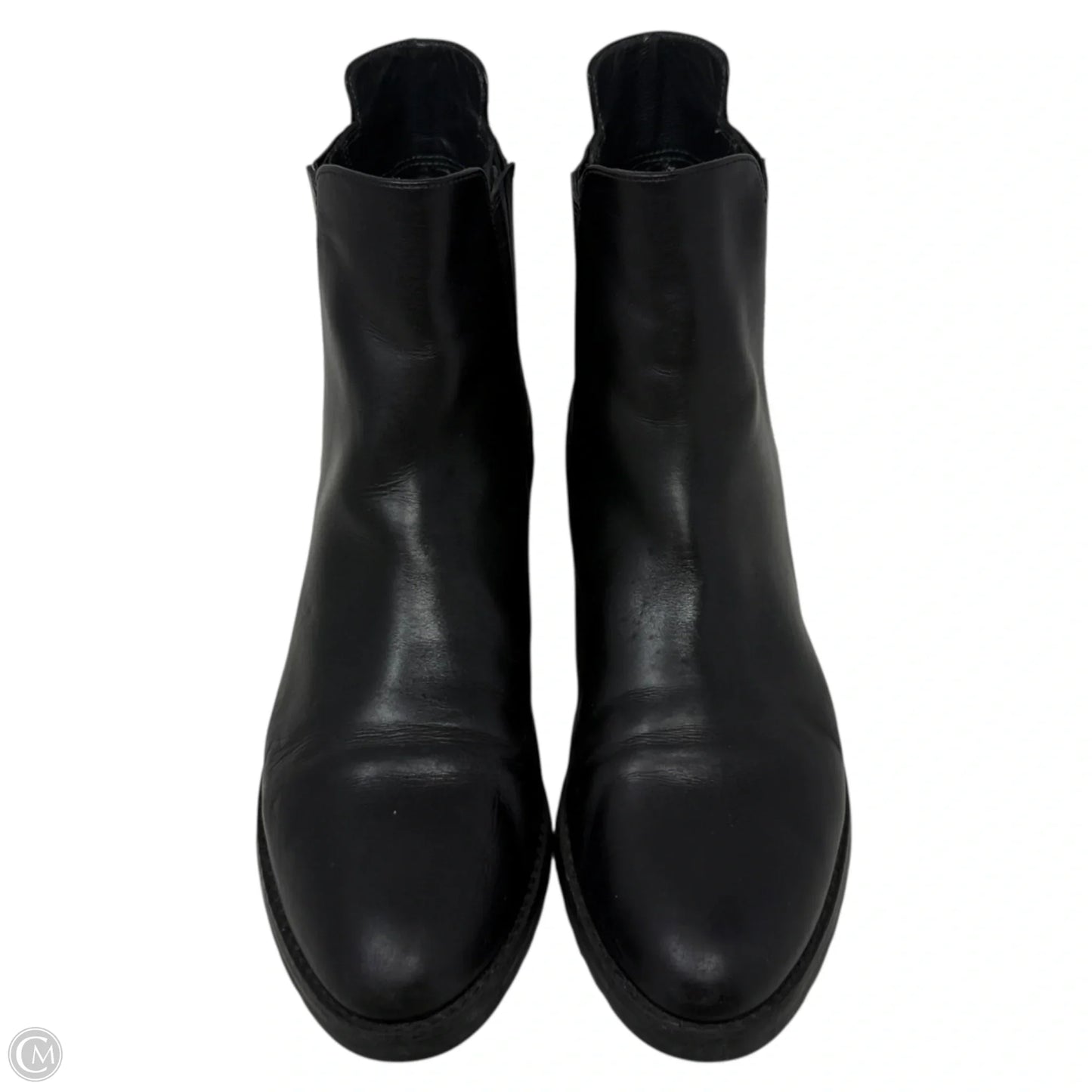 Basilico Leather Chelsea Booties Designer By Stuart Weitzman In Black, Size: 7.5