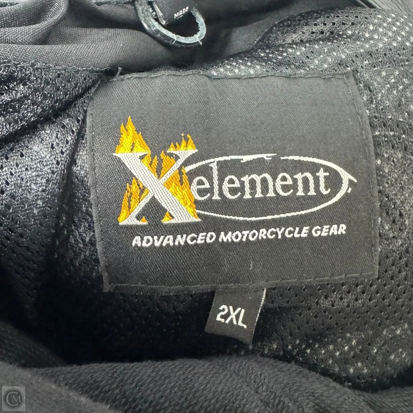 Embroidered Motorcycle Jacket Leather By X Element In Black, Size: 2x