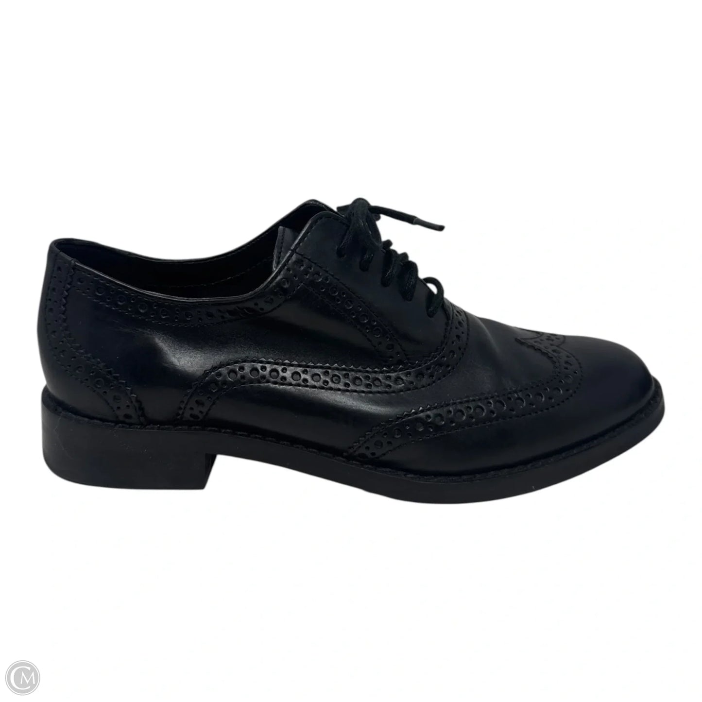 Brogue Shoes Flats By Cole-haan In Black, Size: 5