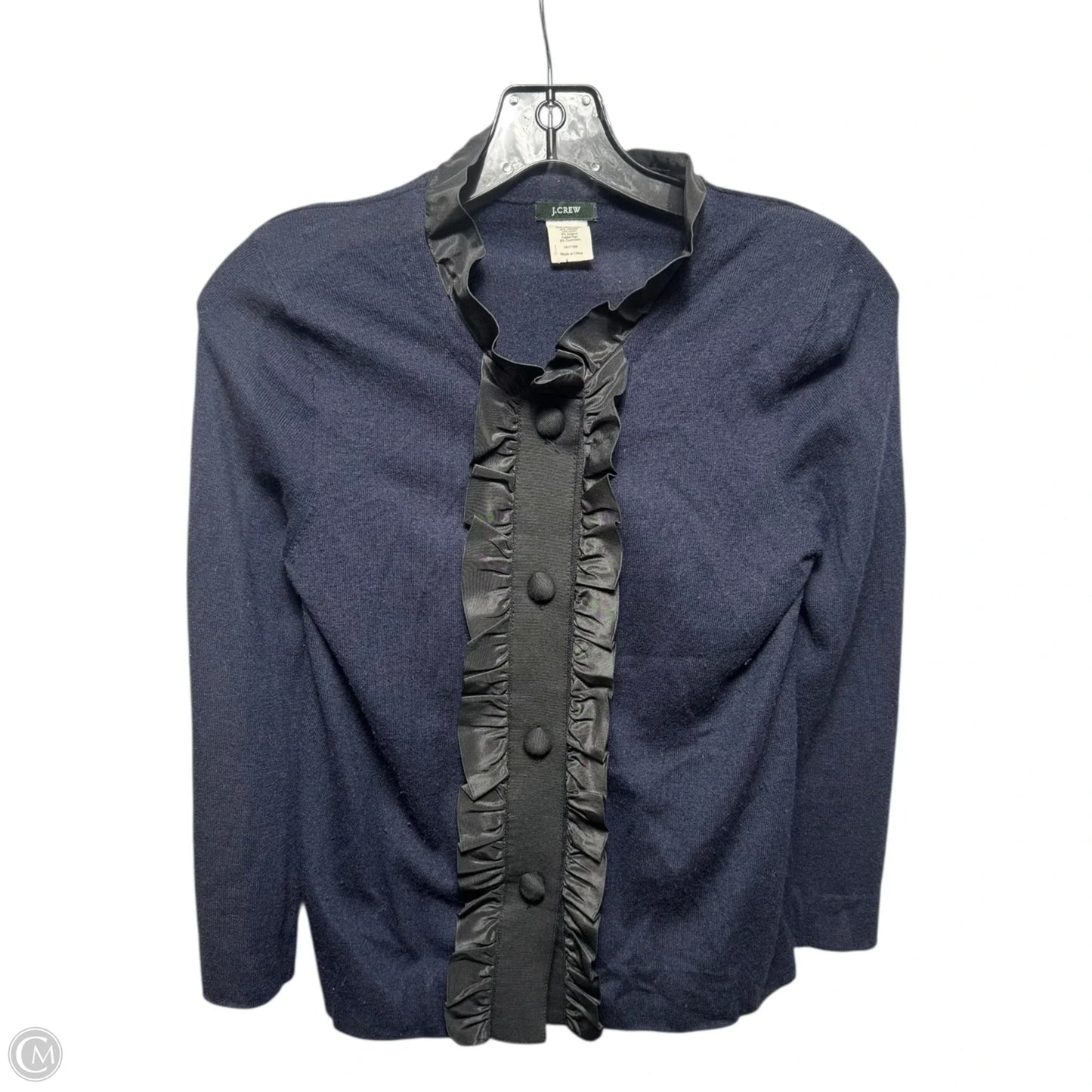 Sweater Cardigan By J. Crew In Blue, Size: Xs