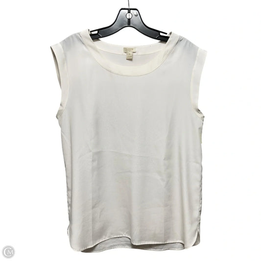 Top Sleeveless By J. Crew In Cream, Size: S