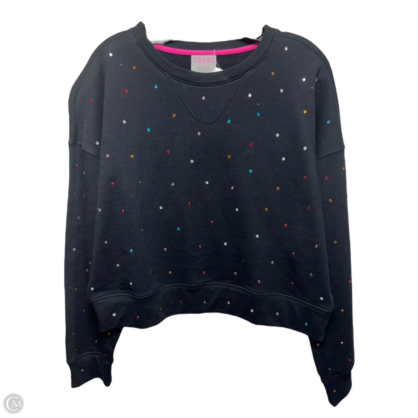 Sweatshirt Crewneck By TEREZ In Black, Size: L