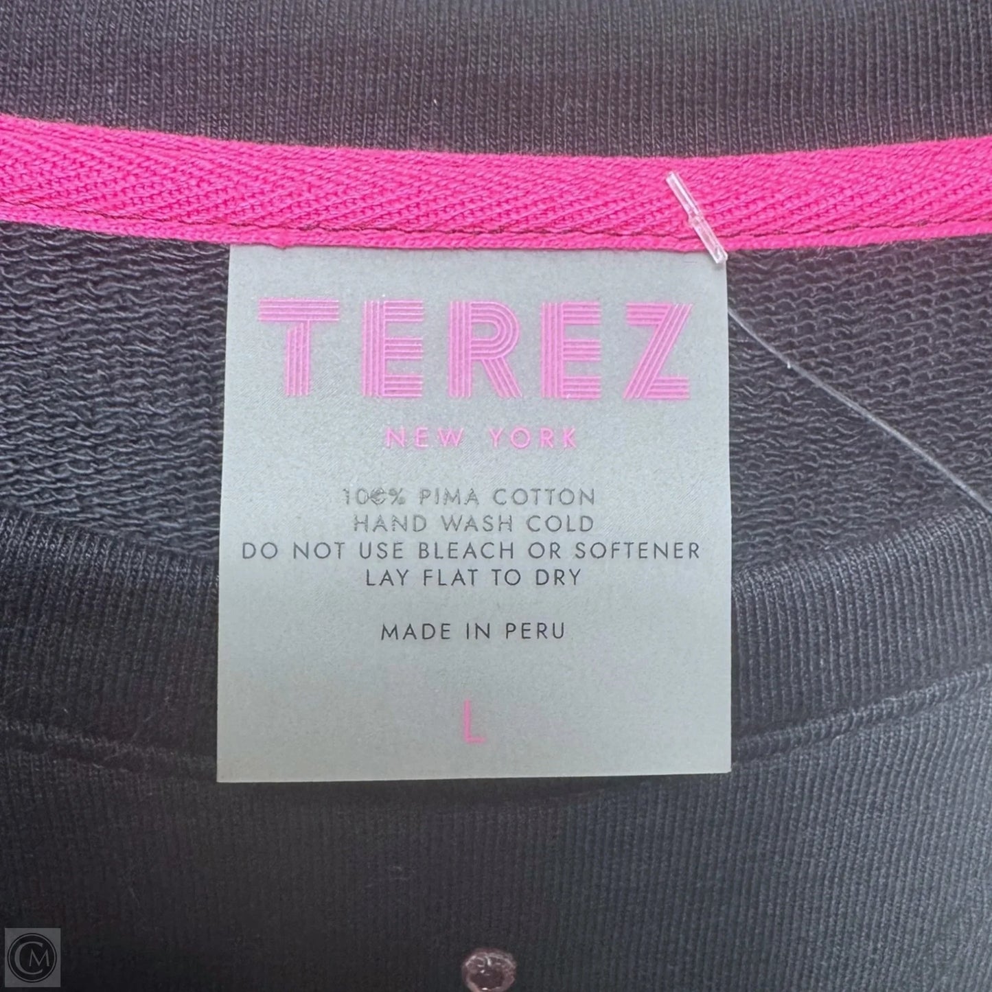Sweatshirt Crewneck By TEREZ In Black, Size: L