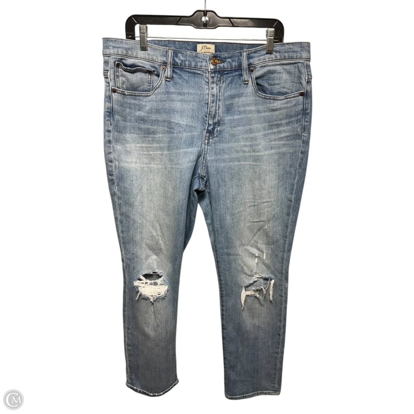 Jeans Boyfriend By J. Crew In Blue Denim, Size: 12