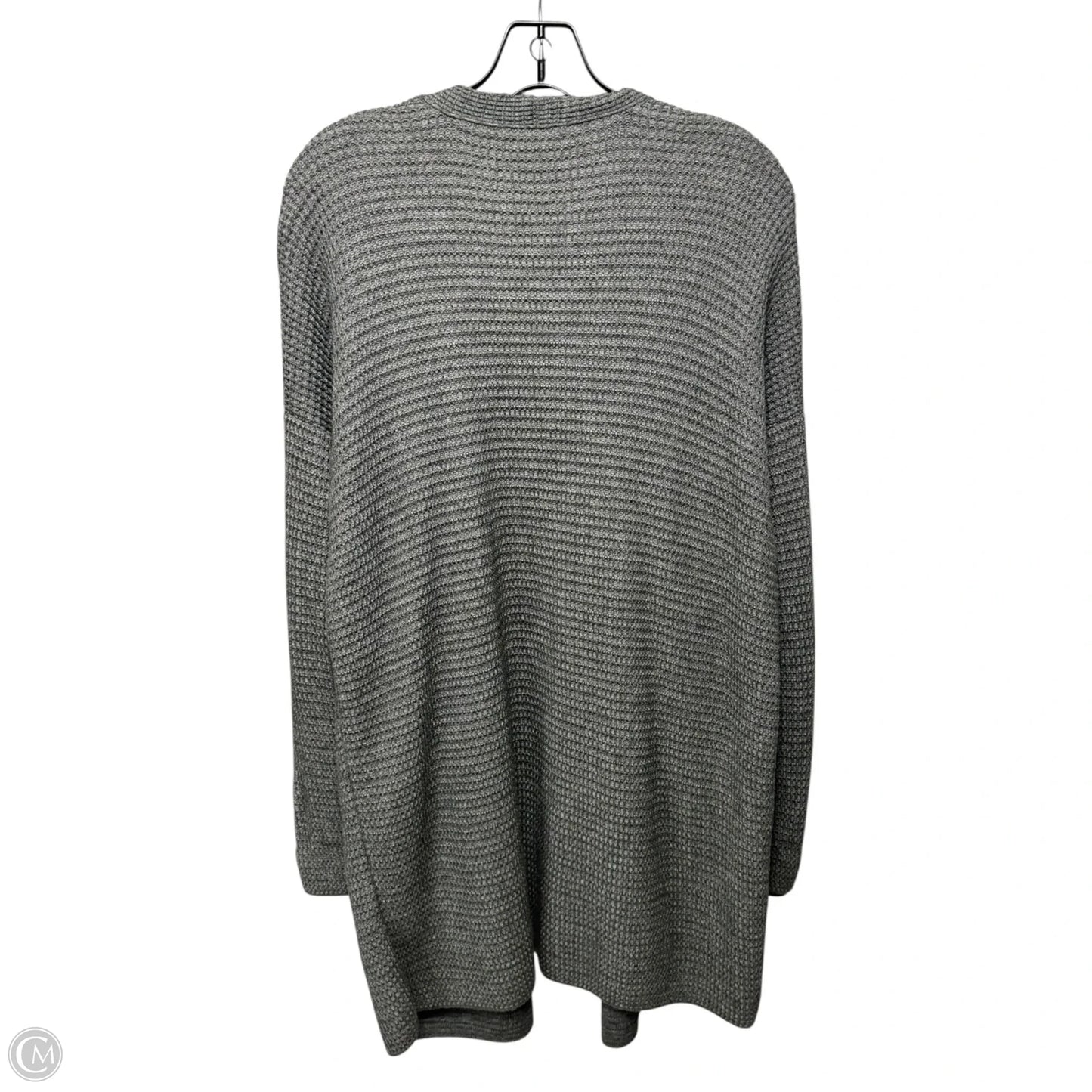 Sweater Cardigan By Eileen Fisher In Grey, Size: M