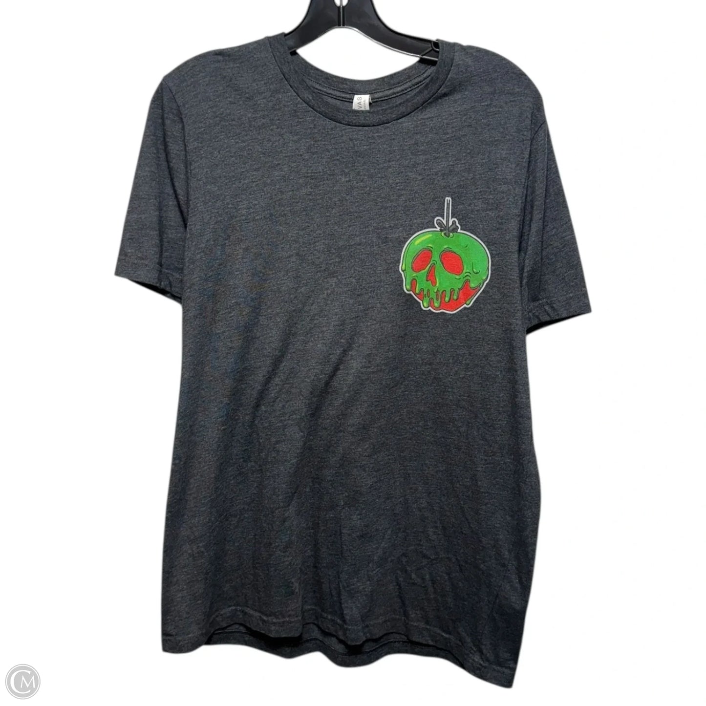 Evil Queen Top Short Sleeve Basic By Canvas In Grey, Size: L