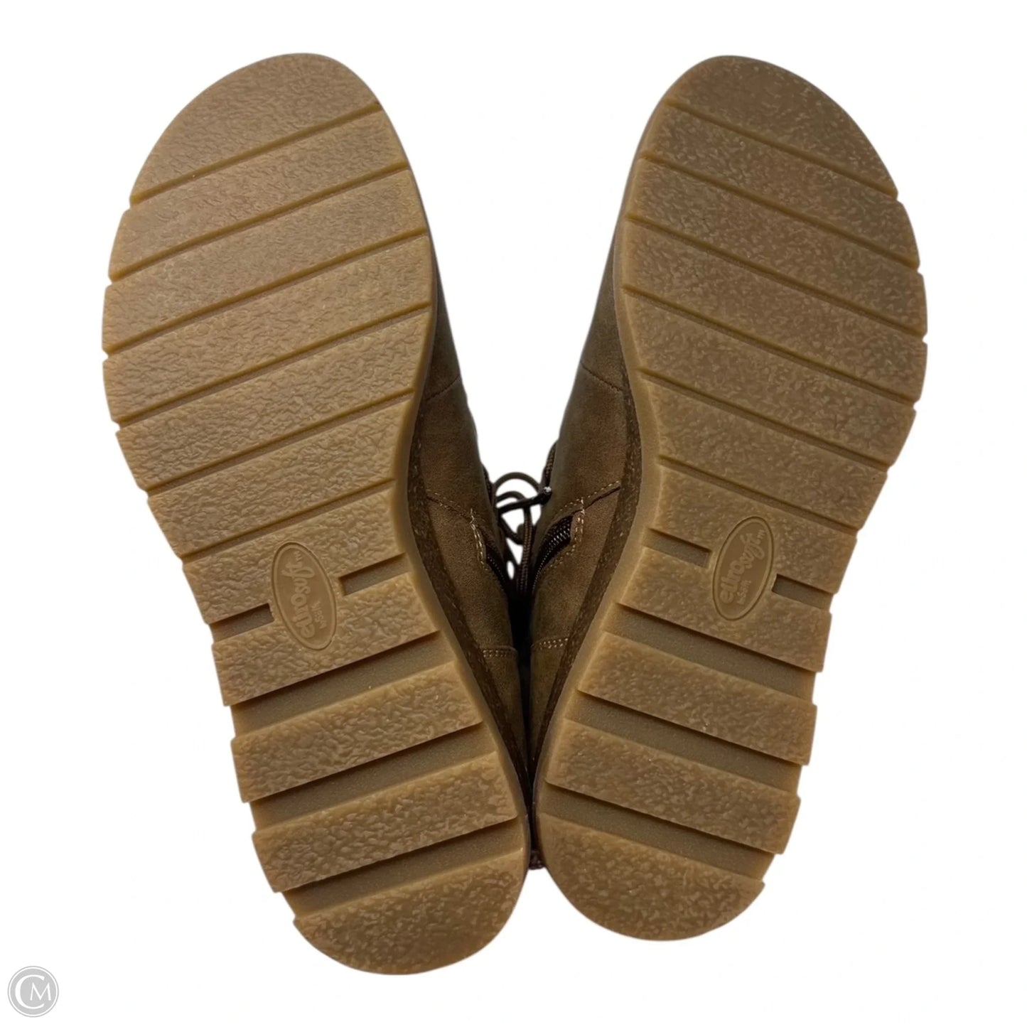 Boots Ankle Flats By Sofft In Brown, Size: 7.5