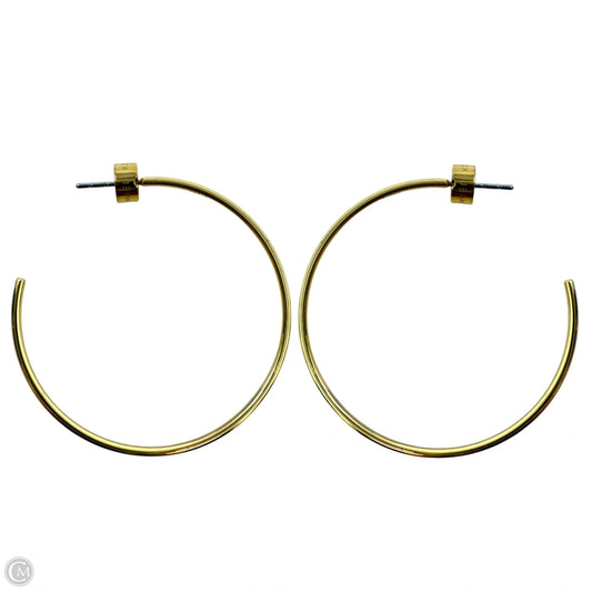 Gold Tone Steel Hoop Earrings By Michael By Michael Kors