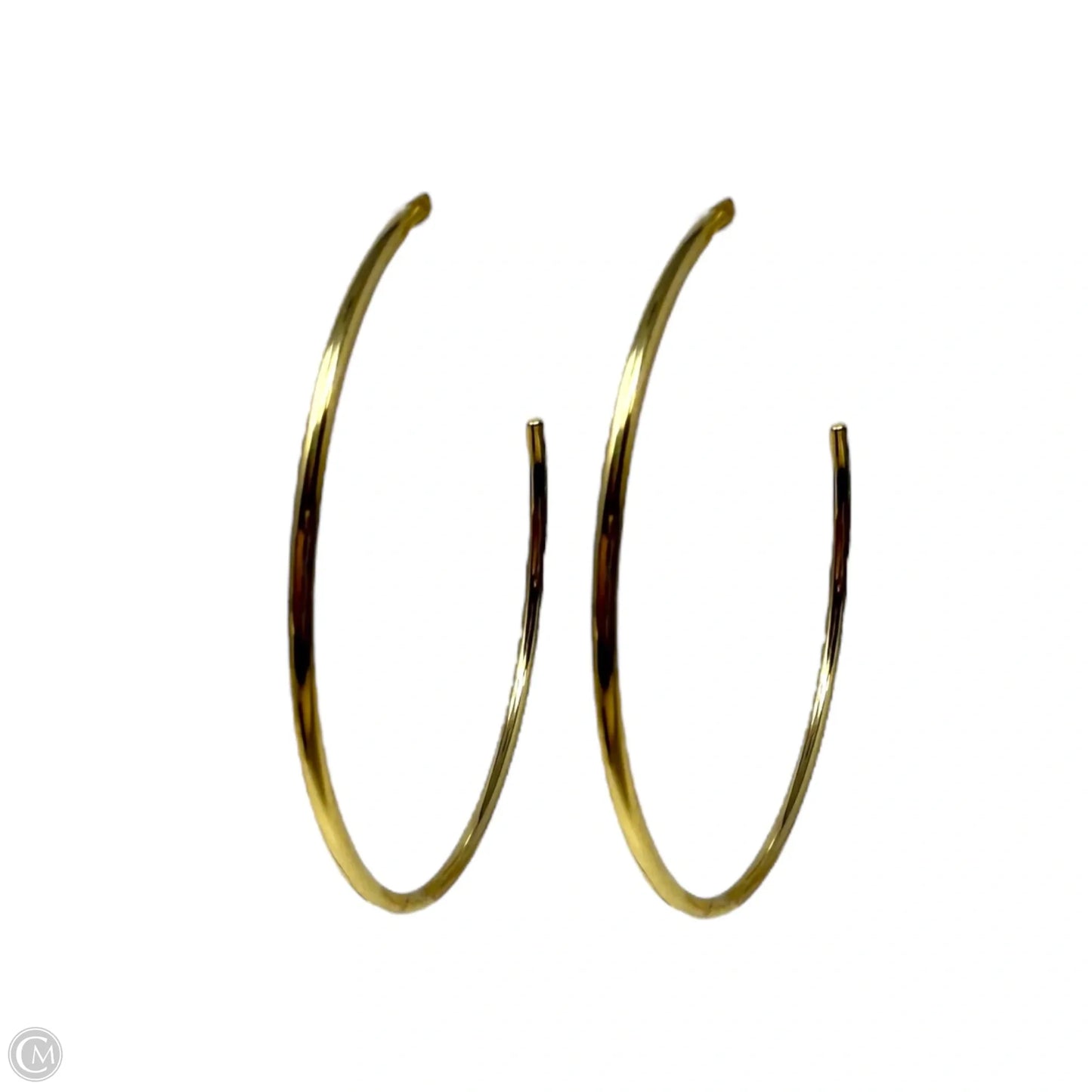 Gold Tone Steel Hoop Earrings By Michael By Michael Kors