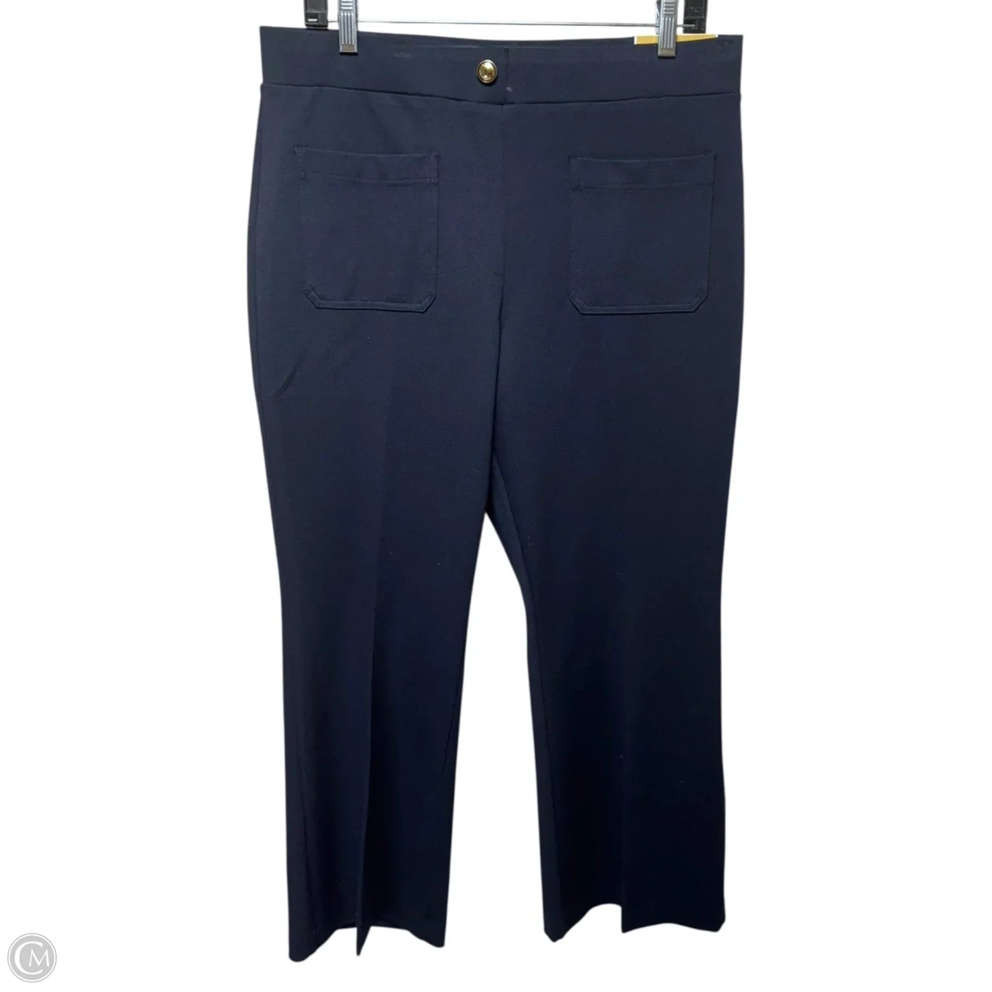 Crop Flare Pull-On Pants By Michael By Michael Kors In Navy, Size: L