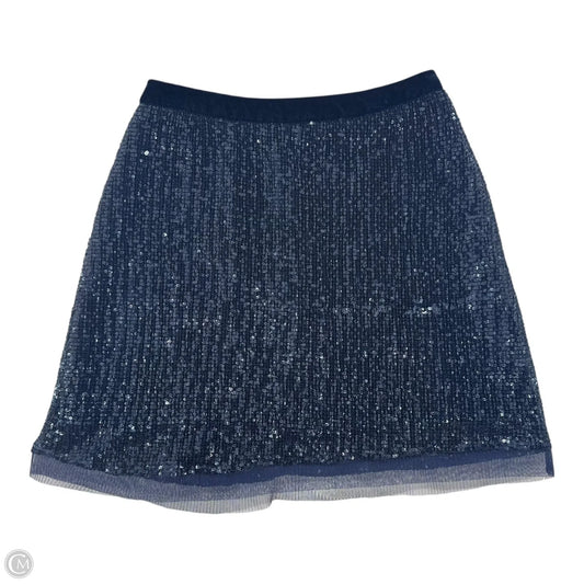 Wild Child Sequin Mesh Mini Skirt By Free People In Blue, Size: 0