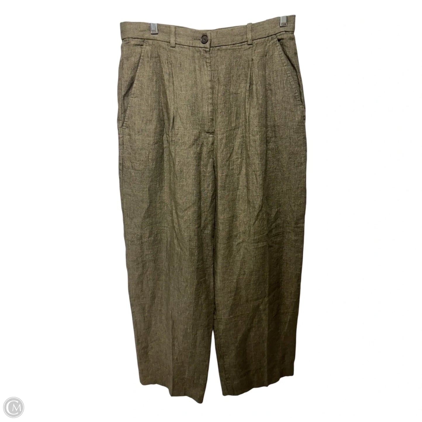 Pants Linen By Banana Republic In Green, Size: 8