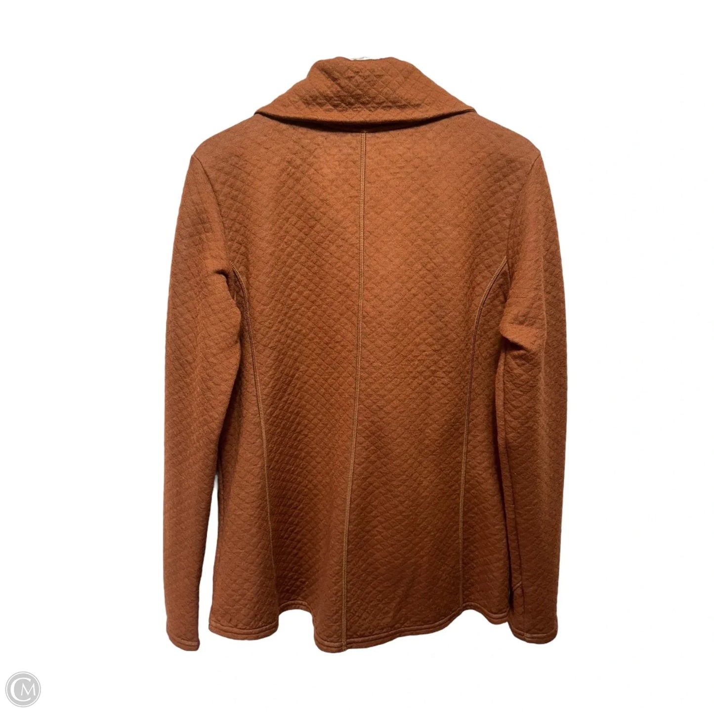 Athletic Top Long Sleeve Collar By Kuhl In Brown, Size: L