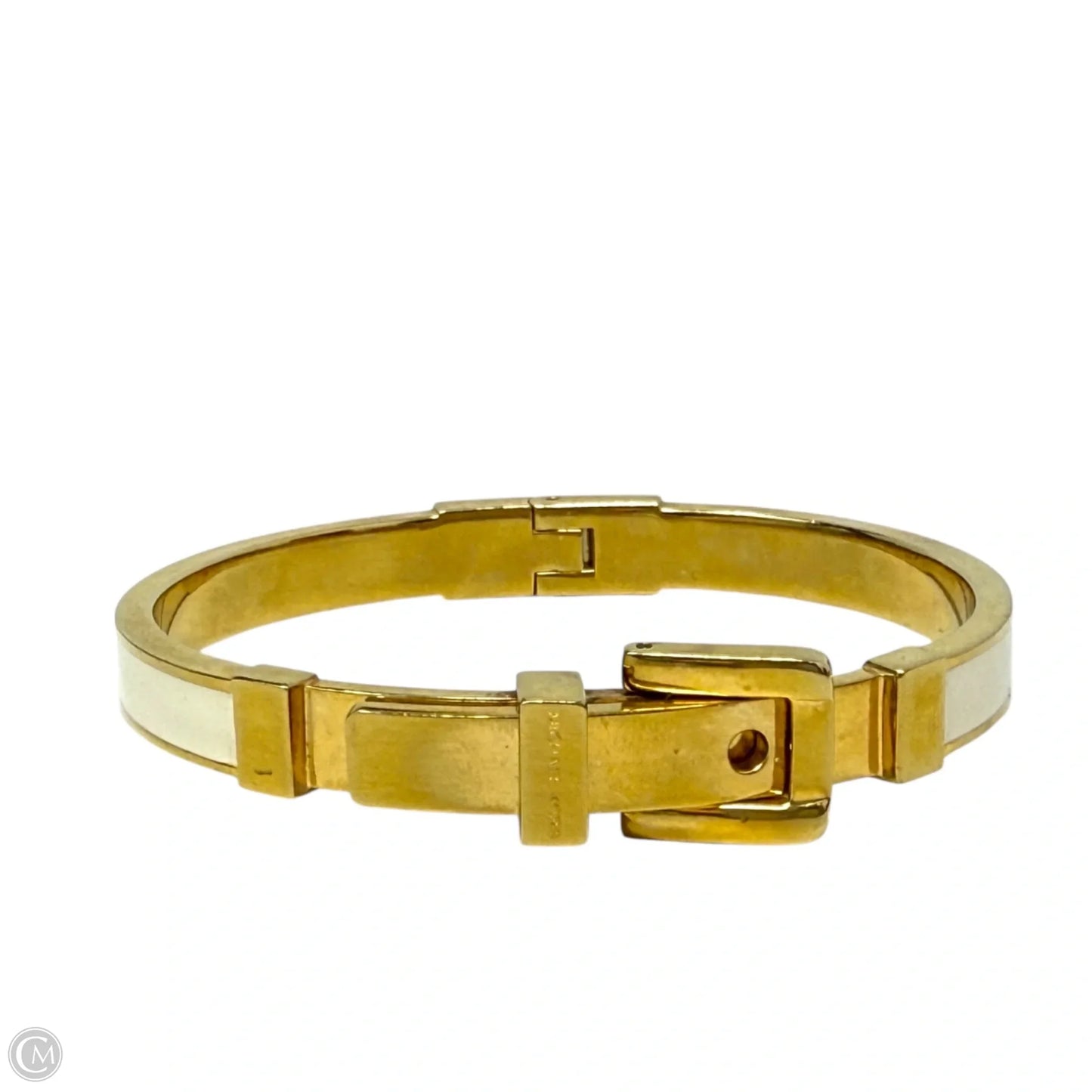 Gold-Tone & Enamel Colby Buckle Bangle By Michael By Michael Kors
