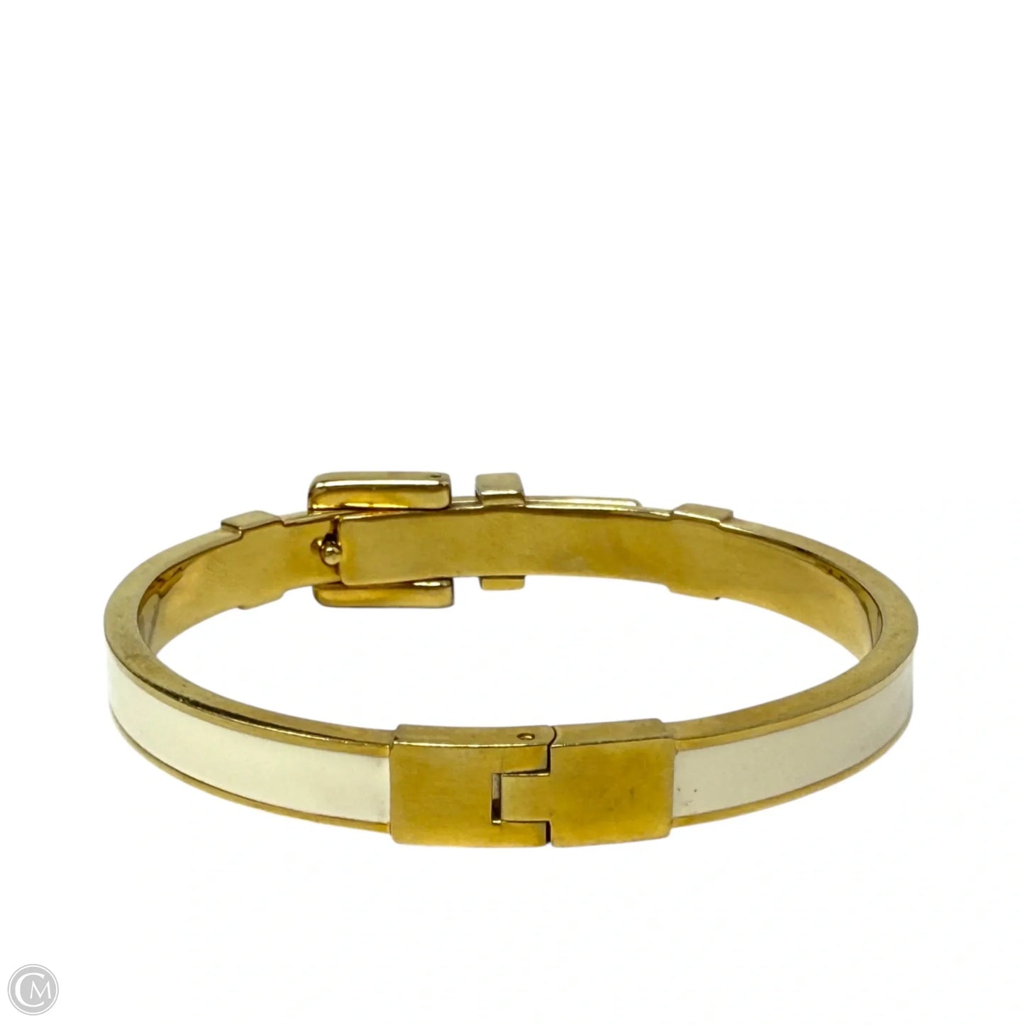 Gold-Tone & Enamel Colby Buckle Bangle By Michael By Michael Kors