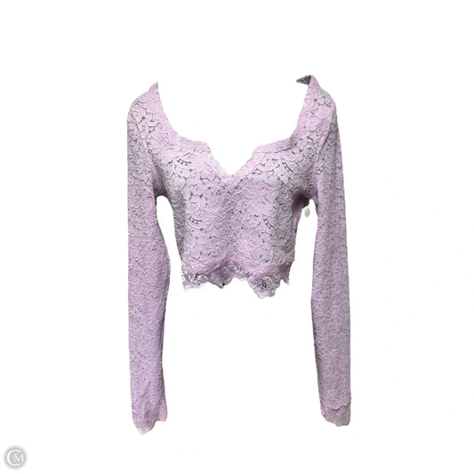 Top Long Sleeve By Free People In Purple, Size: S