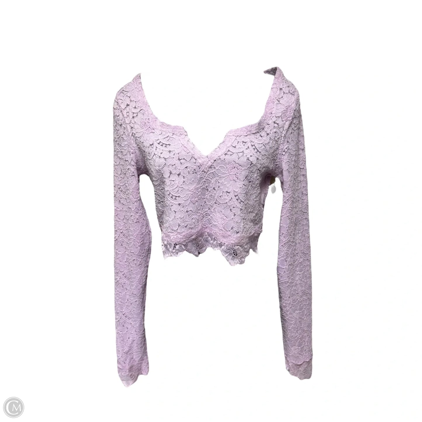Cloud Ride Top Long Sleeve By Free People In Purple, Size: S