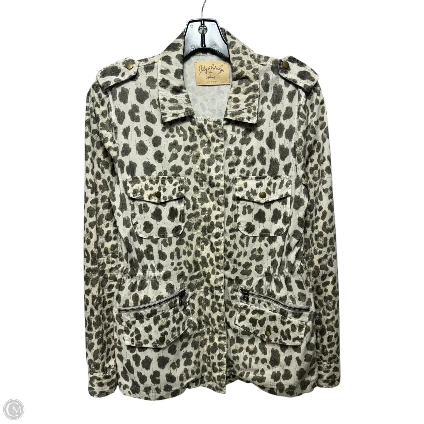 Jacket Utility By Velvet In Animal Print, Size: S