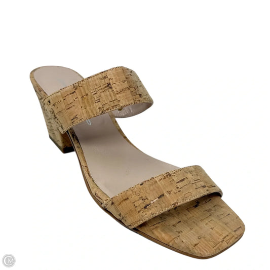 Bre Cork Sandals With Extra Heel Caps By Brenda Zaro In Tan, Size: 8/38