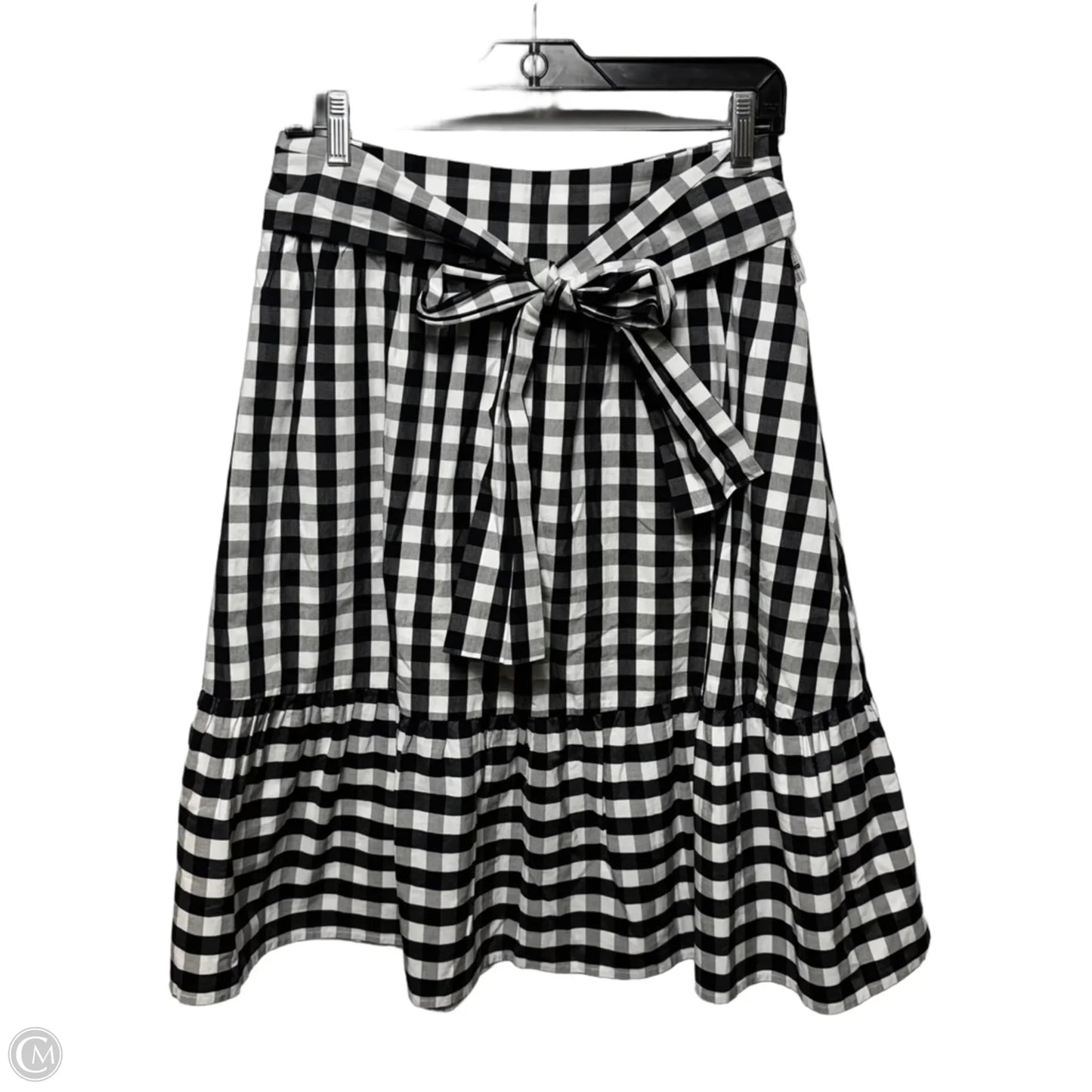 Belted Skirt Midi By J. Crew In Checkered Pattern, Size: 4