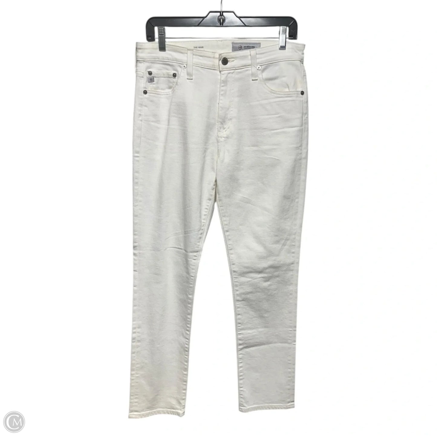 Mari High Rise Straight Jeans By Adriano Goldschmied In White, Size: 10