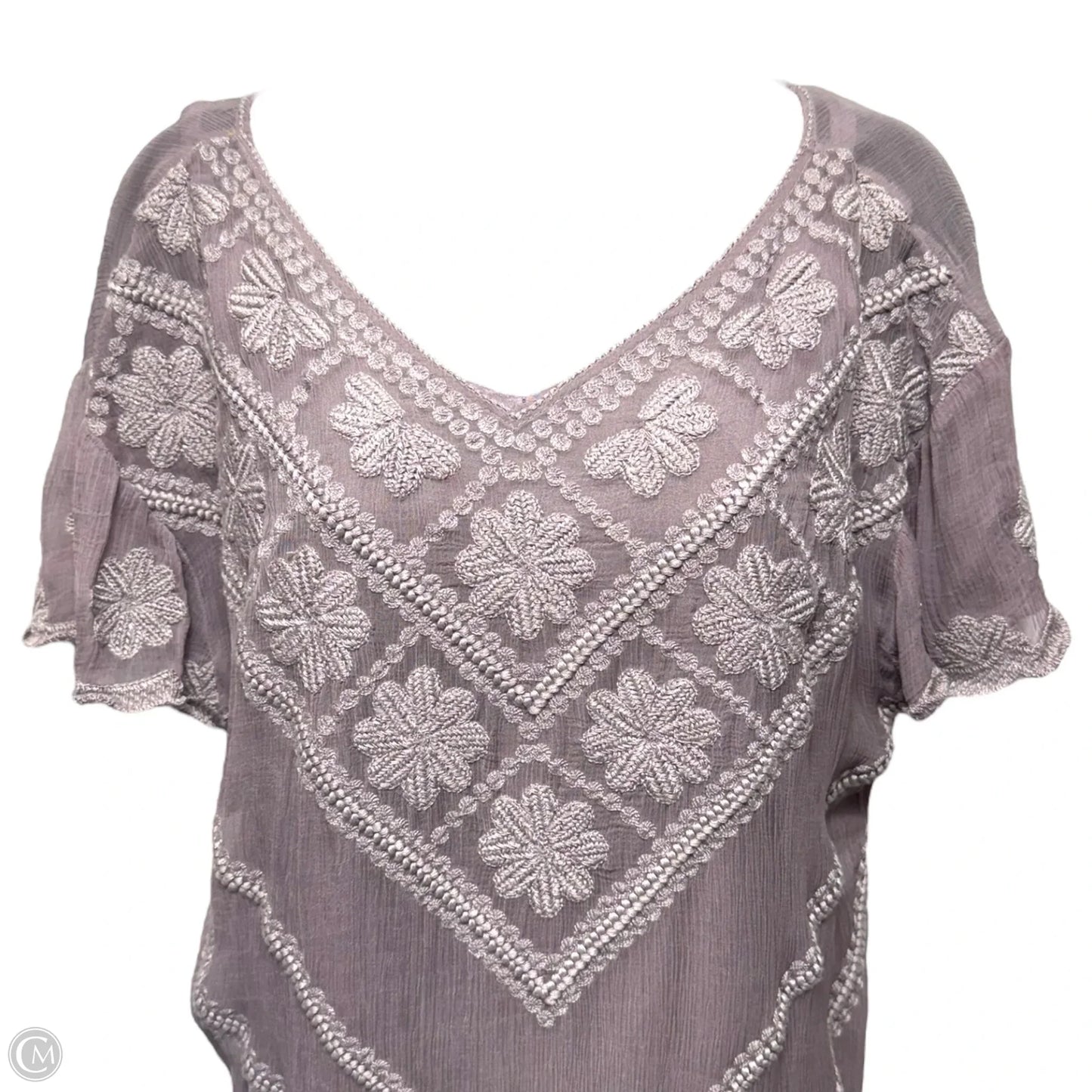 Embroidered Violette Dress By Sundance In Amethyst, Size: XSP
