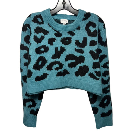 Cropped Sweater By Superdown In Animal Print, Size: M