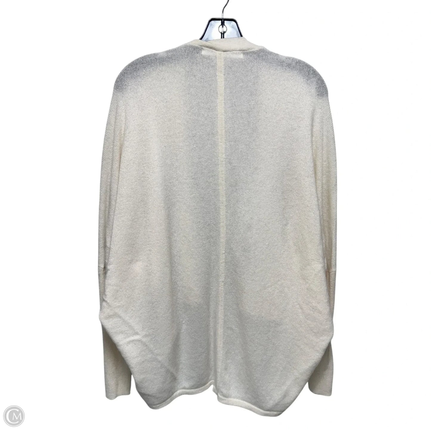 Sweater Cardigan Cashmere By Athleta In Cream, Size: M