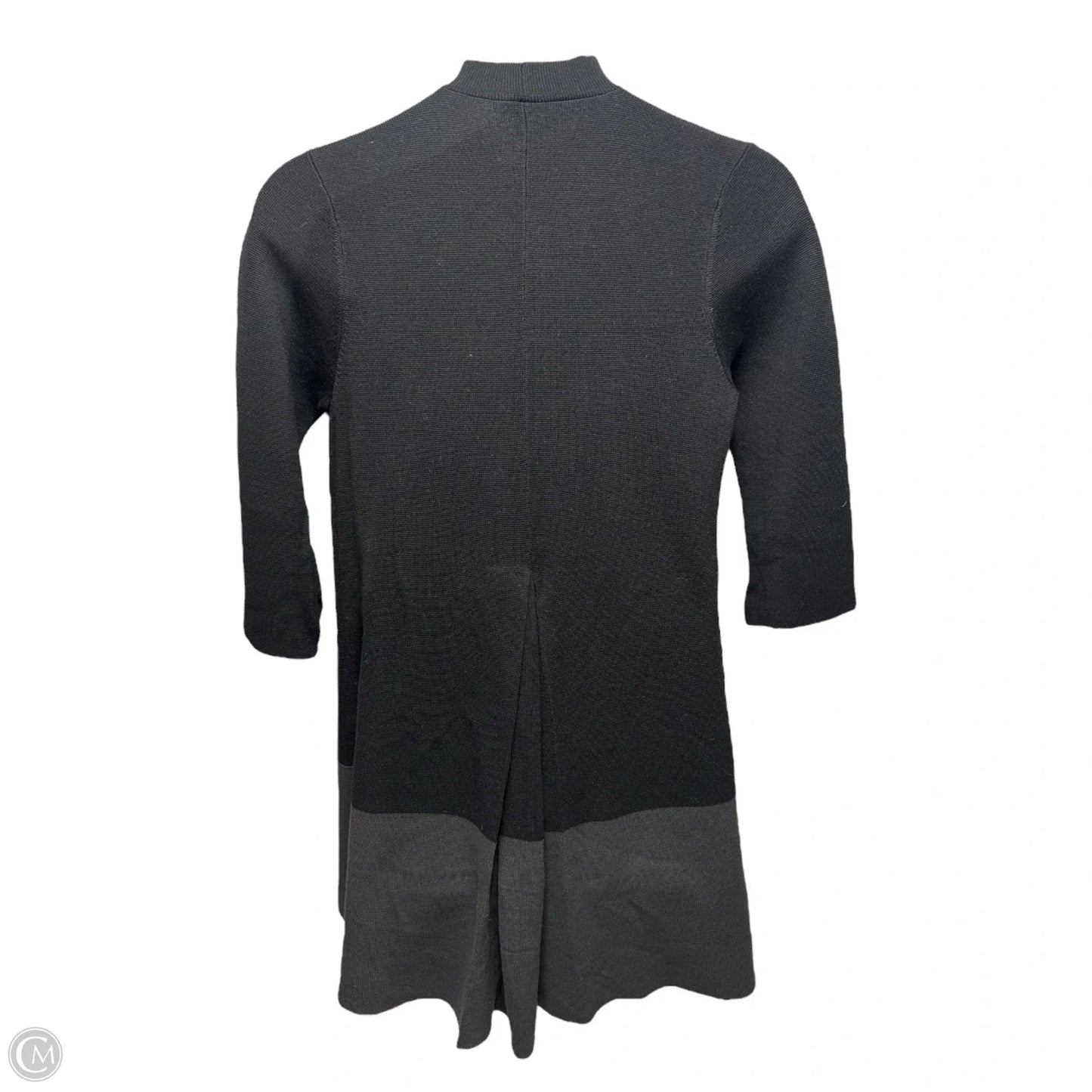 Silk & Cotton Sweater Cardigan By Eileen Fisher In Black, Size: M