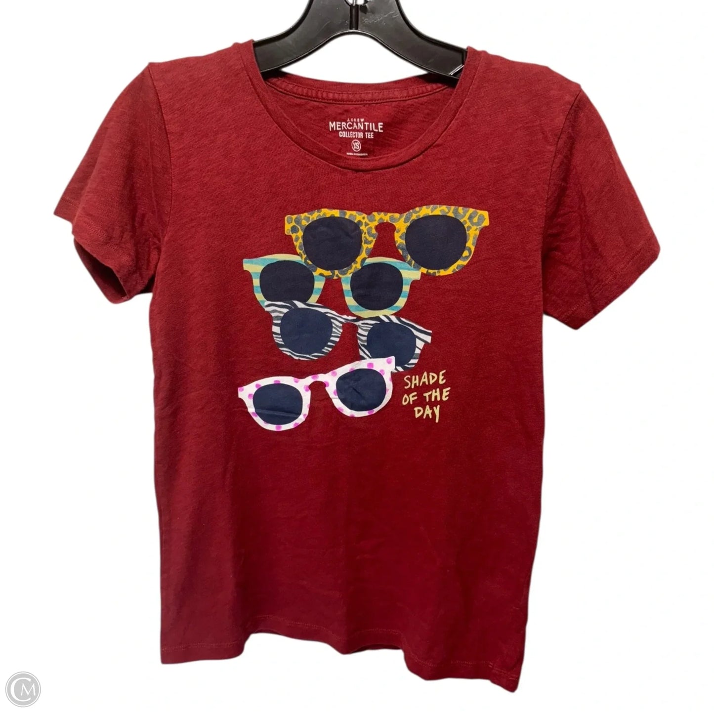 Top Short Sleeve Basic By J. Crew In Red, Size: Xs