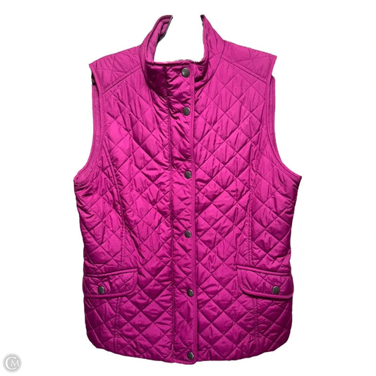 Vest Puffer & Quilted By Talbots In Pink, Size: Sp