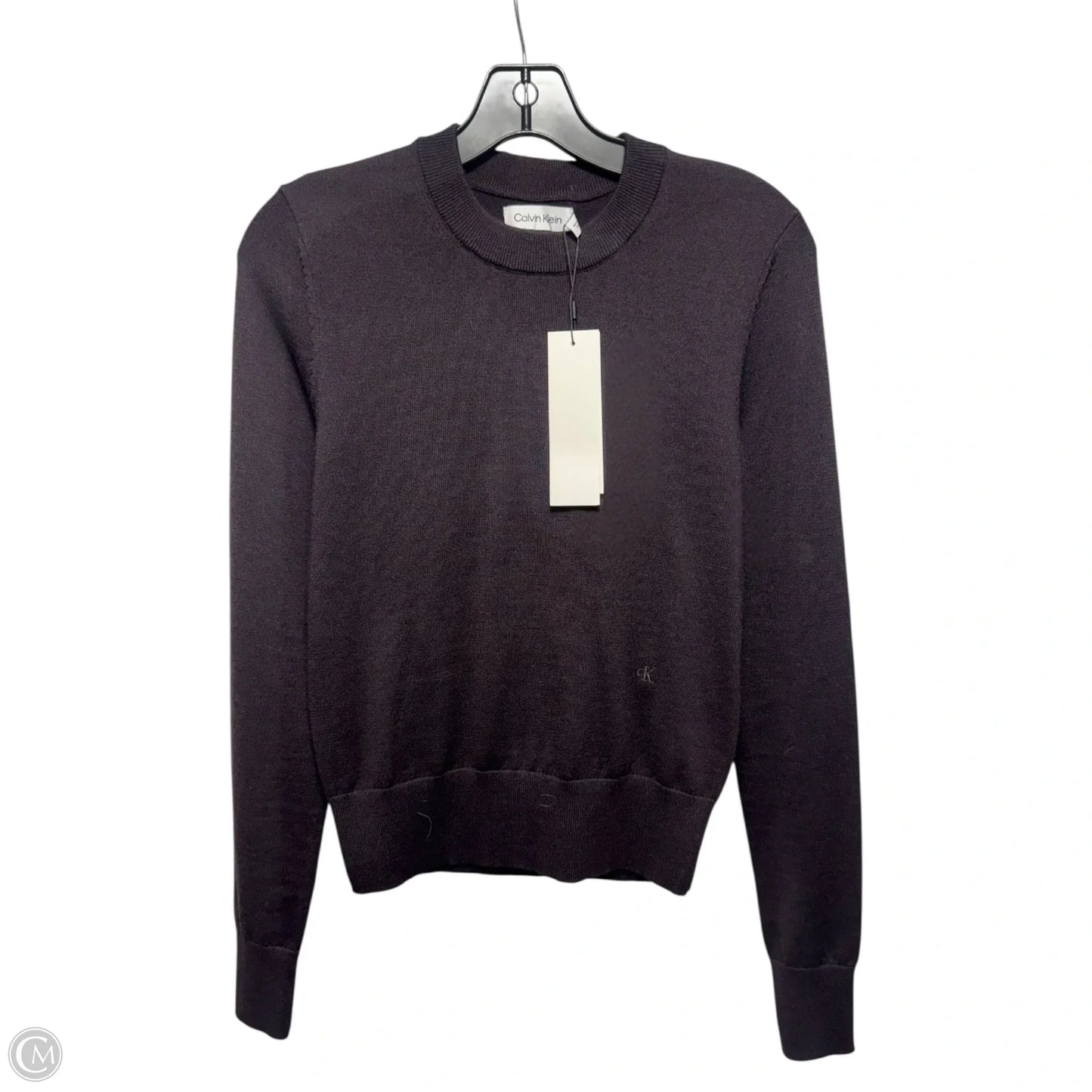 Sweater By Calvin Klein In Maroon, Size: Xs