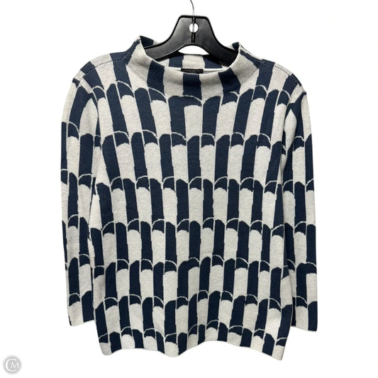 Sweater By Ann Taylor In Blue & White, Size: Xs