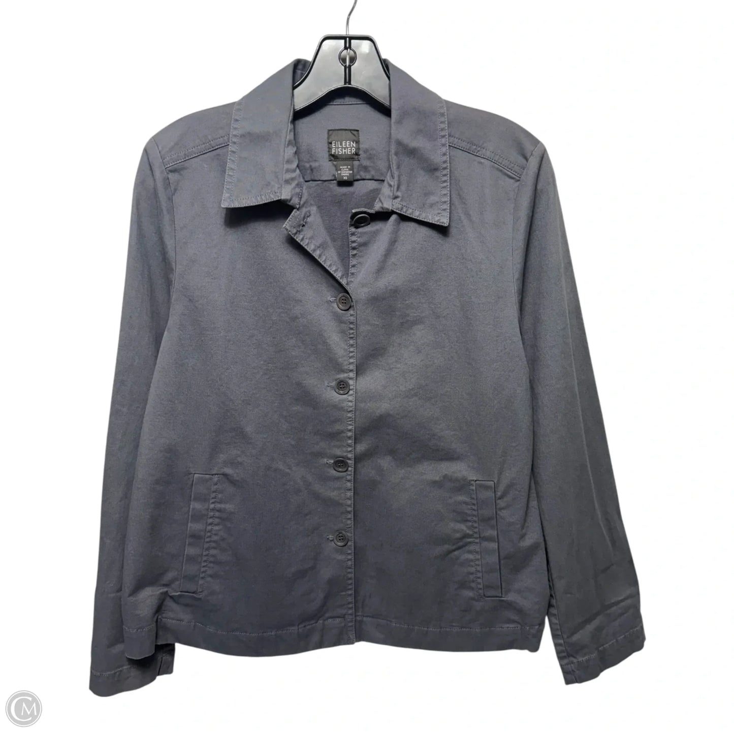 Jacket Other By Eileen Fisher In Grey, Size: Xs