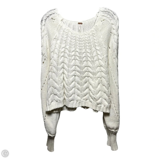 Sweater By Free People In White, Size: L