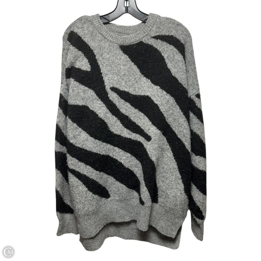 Sweater By River Island In Black & Grey, Size: L