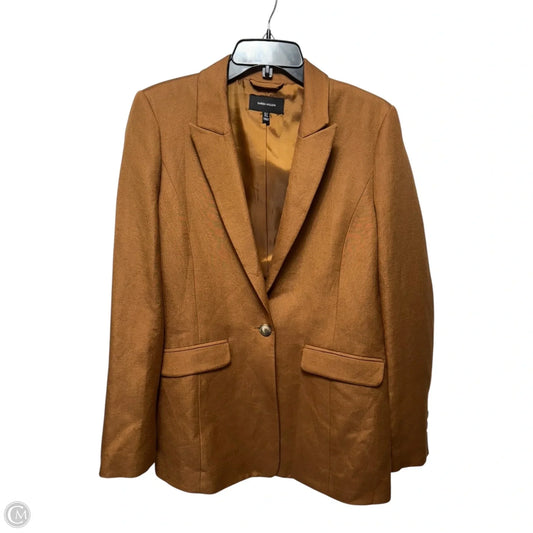 Linen Blend Blazer By Karen Millen In Brown, Size: 12