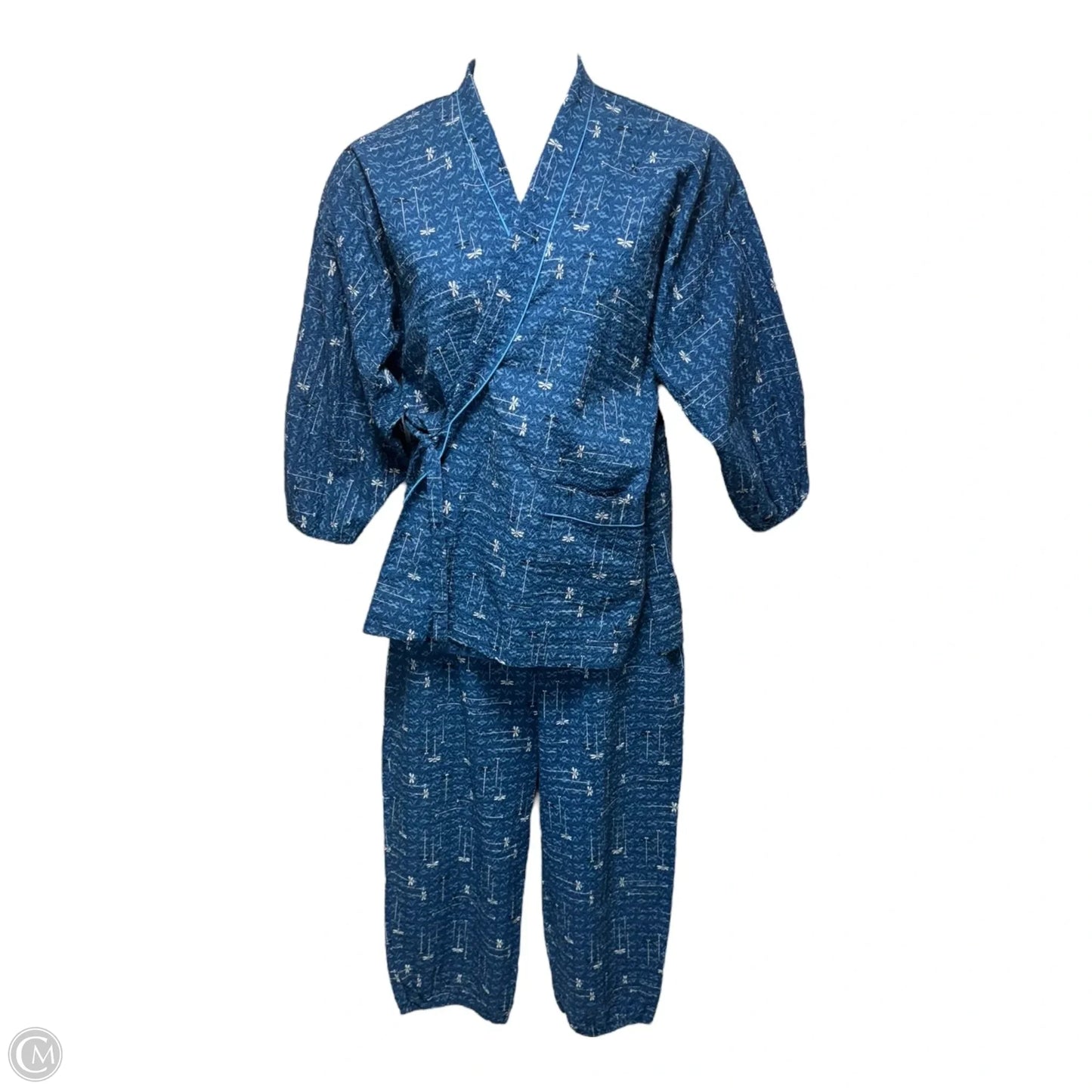Samue Pajama Set 2pc In Blue, Size: M/L