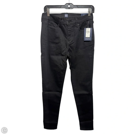 Jeans Skinny By Gap In Black, Size: 8