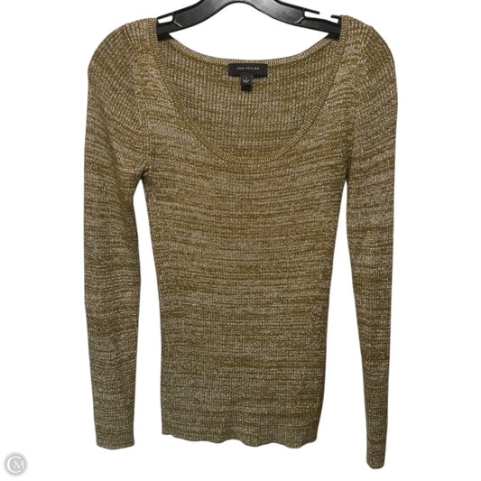 Sweater By Ann Taylor In Gold, Size: S