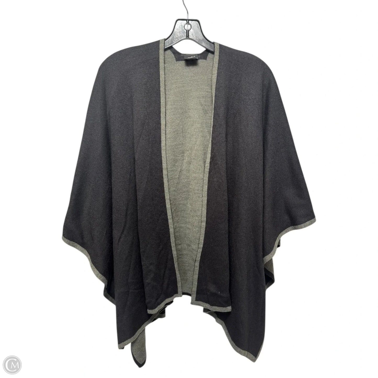 Shawl By V Fraas In Black & Grey, Size: Osfm